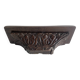 Console, étagère murale ancienne en bois sculpté