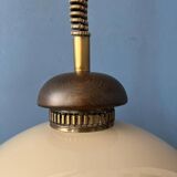 Vintage space age mushroom pendant lamp