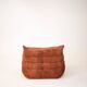 Togo set 2- seater sofa and armchair in brown Corduroy