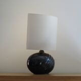 70's ceramic lamp, draped effect base