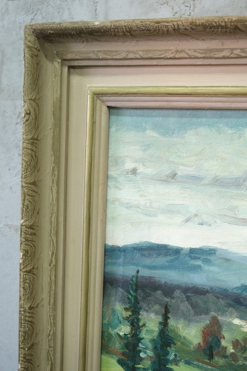 Carl Stenshammar, Swedish Landscape, 1950s, Oil on Canvas, Framed