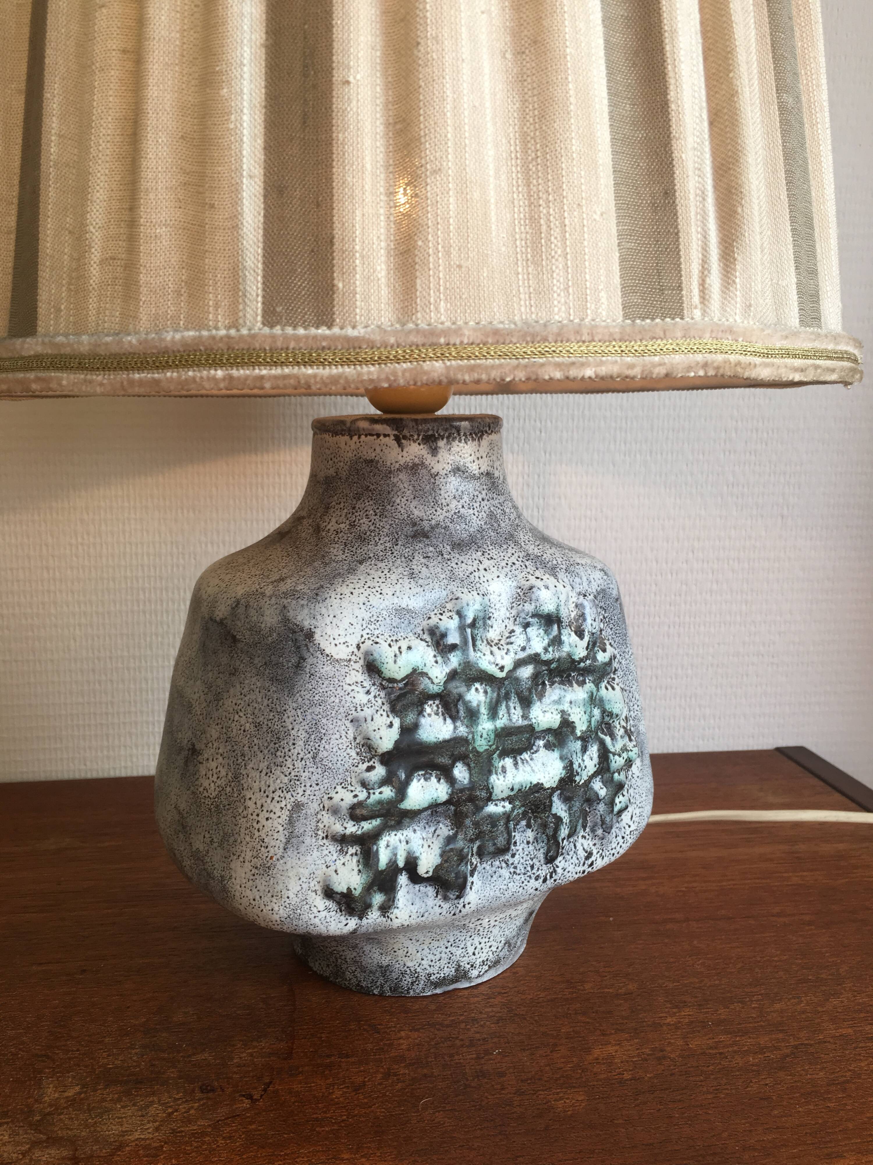 Mid-century ceramic table lamp, 1950s