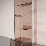 Iconic Michel Dumas Plexiglas bookcase – 1970s French space age design