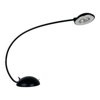 Black Italian desk lamp by C. Zaffaroni Turate, 1980s.