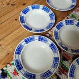 Set of 10 Émile deep plates from K&G Luneville