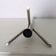 Modernist tripod candle holder in metal, 70s design