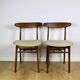 Chaises vintage Hałas beige bouclé - lot de 3