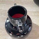 Duo of vintage glass paste vases from the 70s