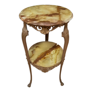 Selette en laiton et - onyx