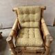 Cube bamboo armchair
