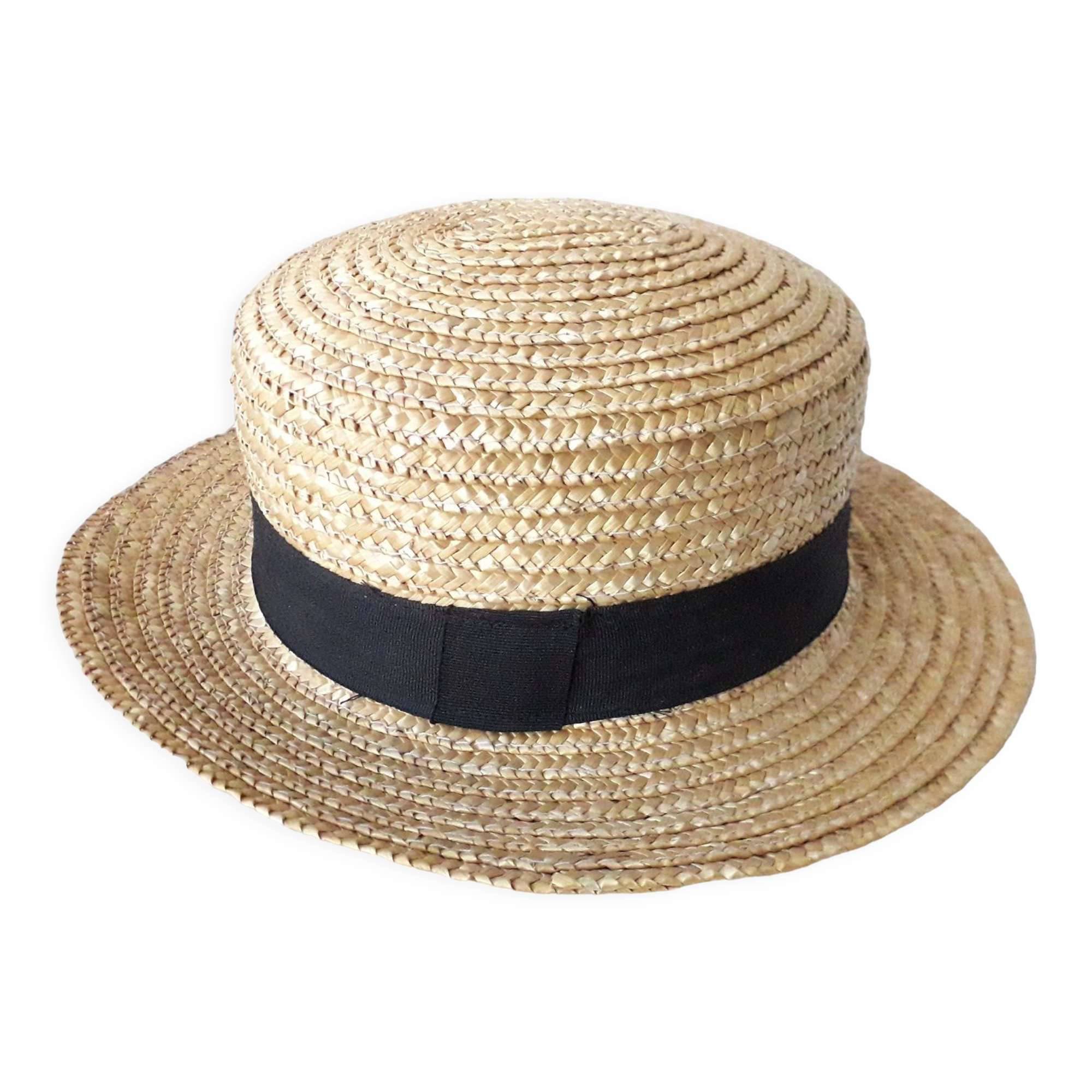 Chapeau Canotier Votrechapeau - 100% Paille Naturelle, Fabriqué En Italie - Unisexe