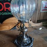 Bronze and glass lamp