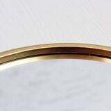 Round brass mirror top