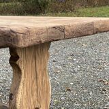 1930s monastery table in raw oak