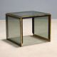 Tables basses vintage en acajou et verre, design, Italie, années 1960-1970