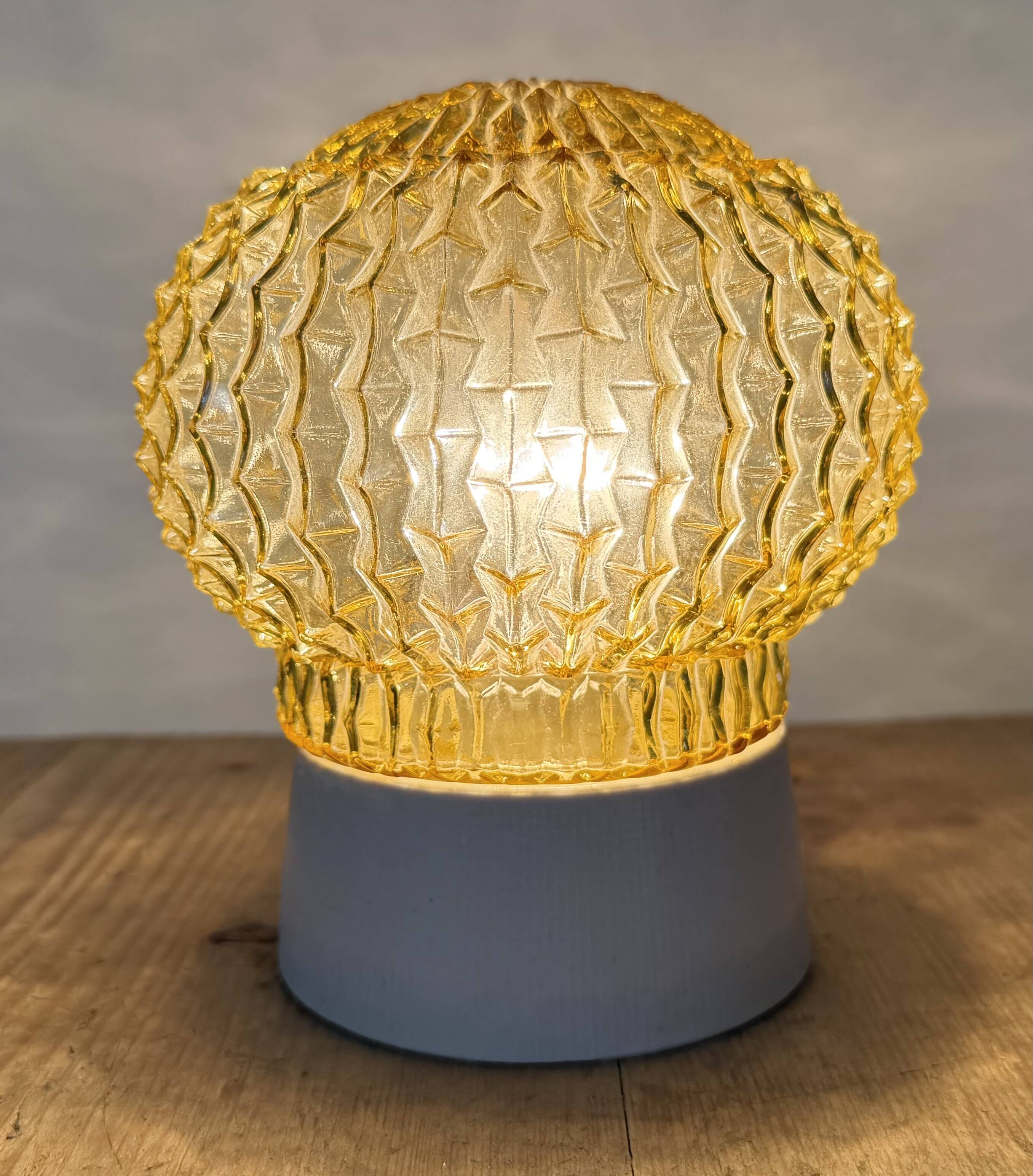 Vintage White Porcelain Ceiling Light, 1970s