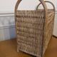 Wicker and rattan magazine rack