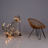 Louis XV style cage chandelier with tassels