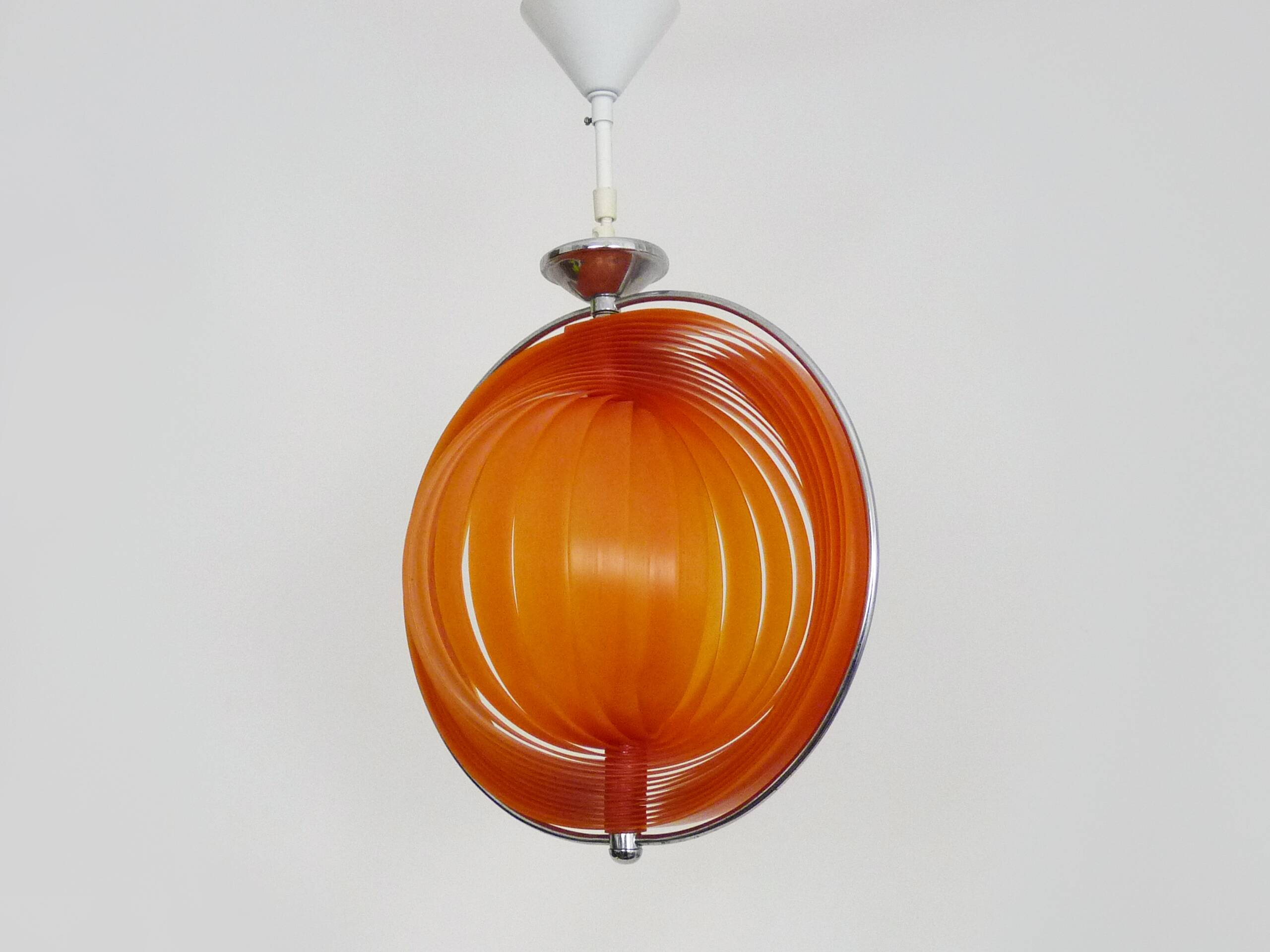 Vintage Christian Koban “Moon” orange pendant light, 80s