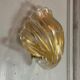 Venetian Wall Lamp in Gilded Murano Glass Circa 1980
