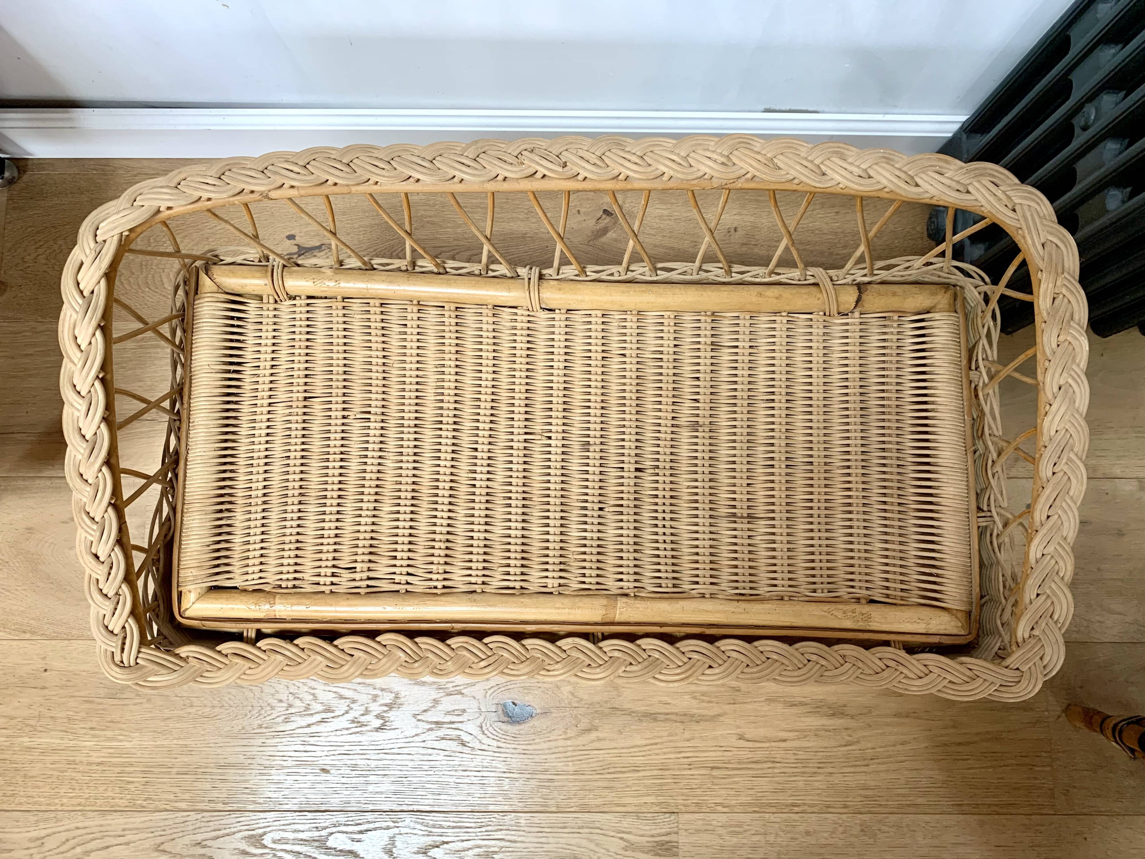 Vintage wicker children's living room