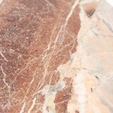 Mid-Century Modern Marble and Iron Console