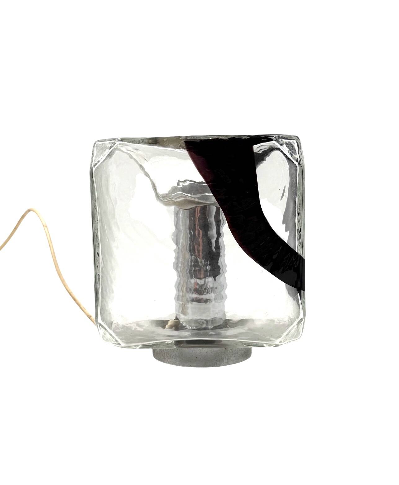 Fratelli Toso, Pair of Murano blown glass lamps, F.lli Toso, Murano Italy 1970s