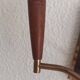 Applique murale scandinave double Mid-Century en teck et laiton