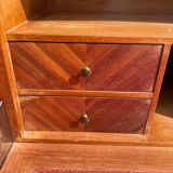 Old wooden and marble secretary