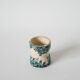 egg cup in blue Iron Earth late 19th century