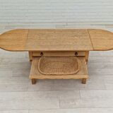 1970s, Danish design, coffee/sewing table, oak wood, original condition.