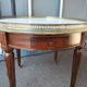 Coffee table hot water bottle old marble top Louis xvi style