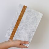 Salvatore – White Rectangular Natural Marble Serving Tray