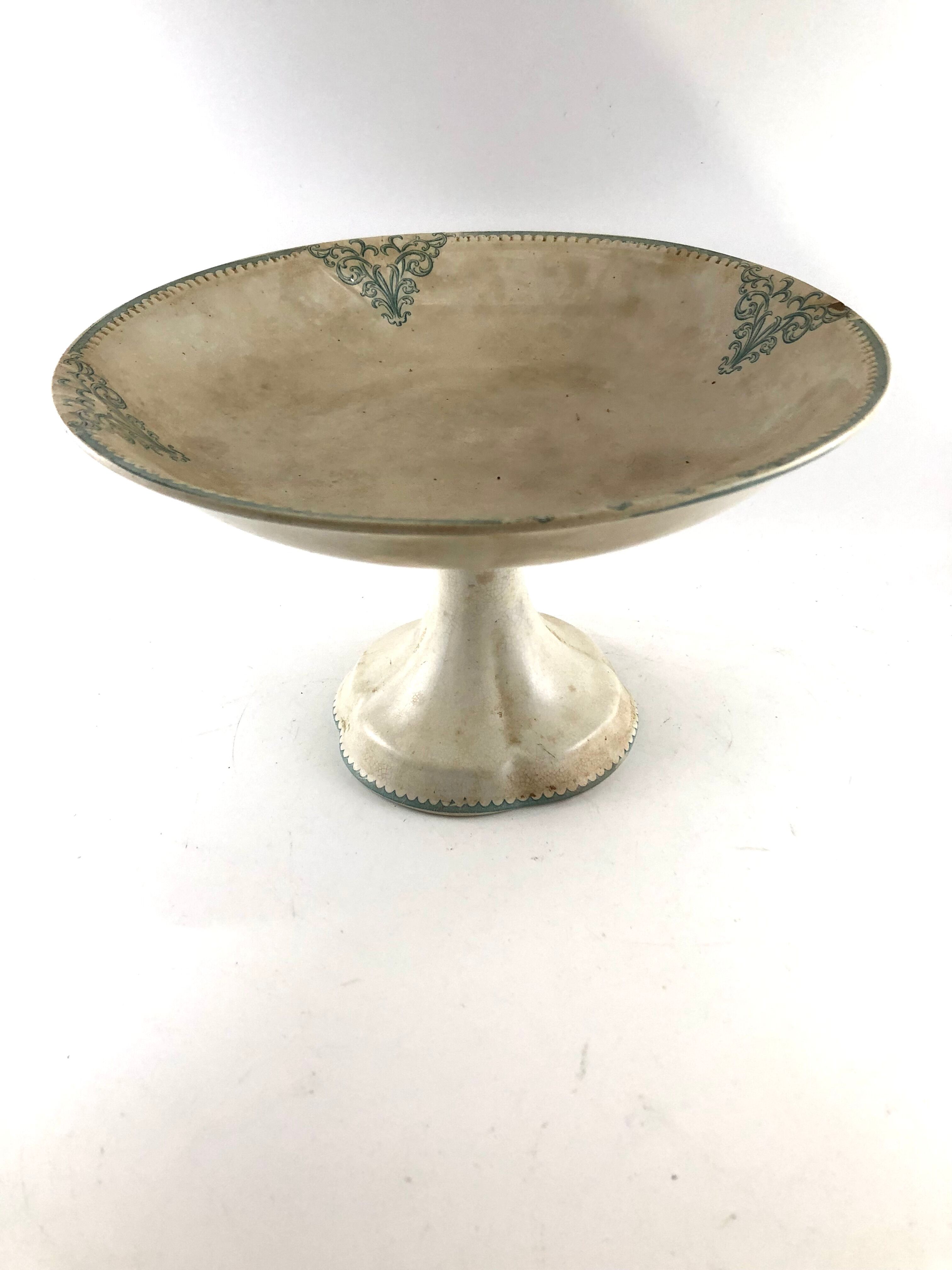 Compotier terre de fer Sarreguemines Digoin modele Provence