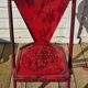 Set of 5 François Caruelle metal chairs