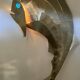 Fish in stainless steel Lighting object from Reinhard Stube