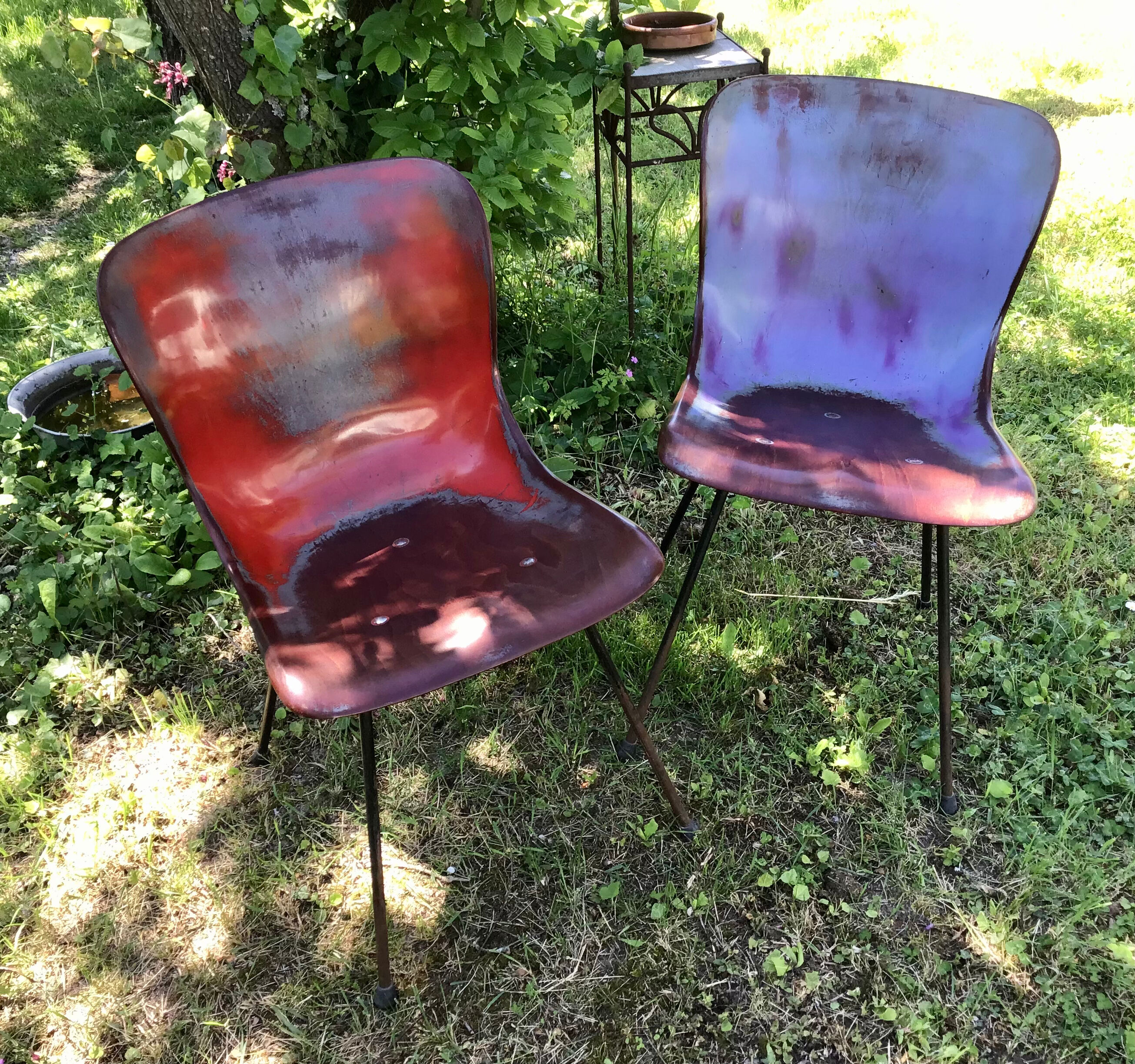 Two chairs Pagholz Elmar Flototto model 15074 design from 1956