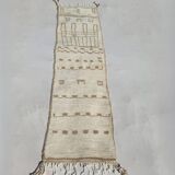 Handmade pure wool rug, size 75 x 300 cm