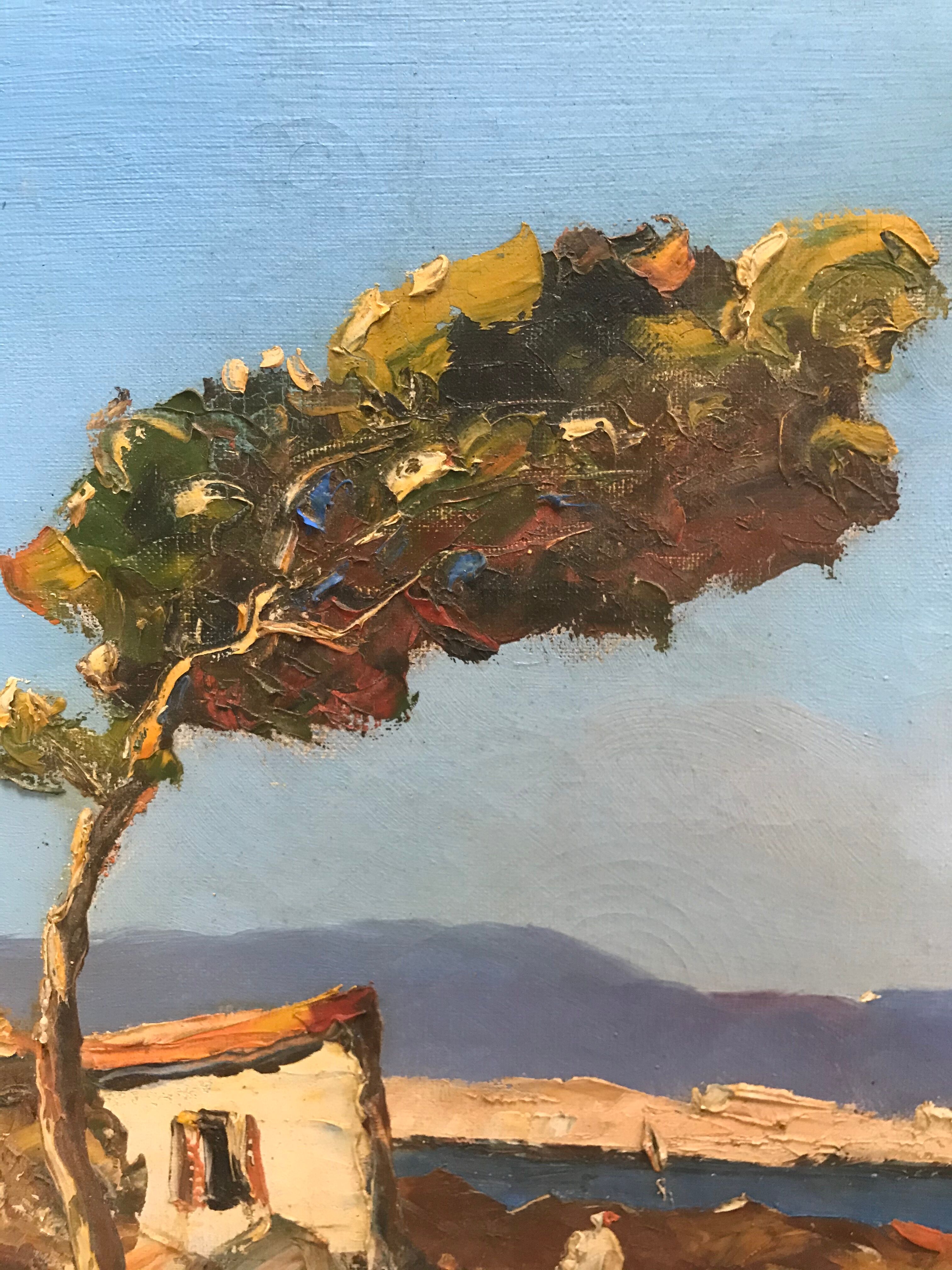 Marine seaside painting