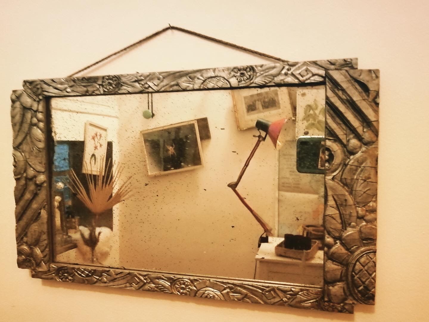 Art Nouveau mirror tray 42x25cm