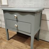 Blue-grey bedside table