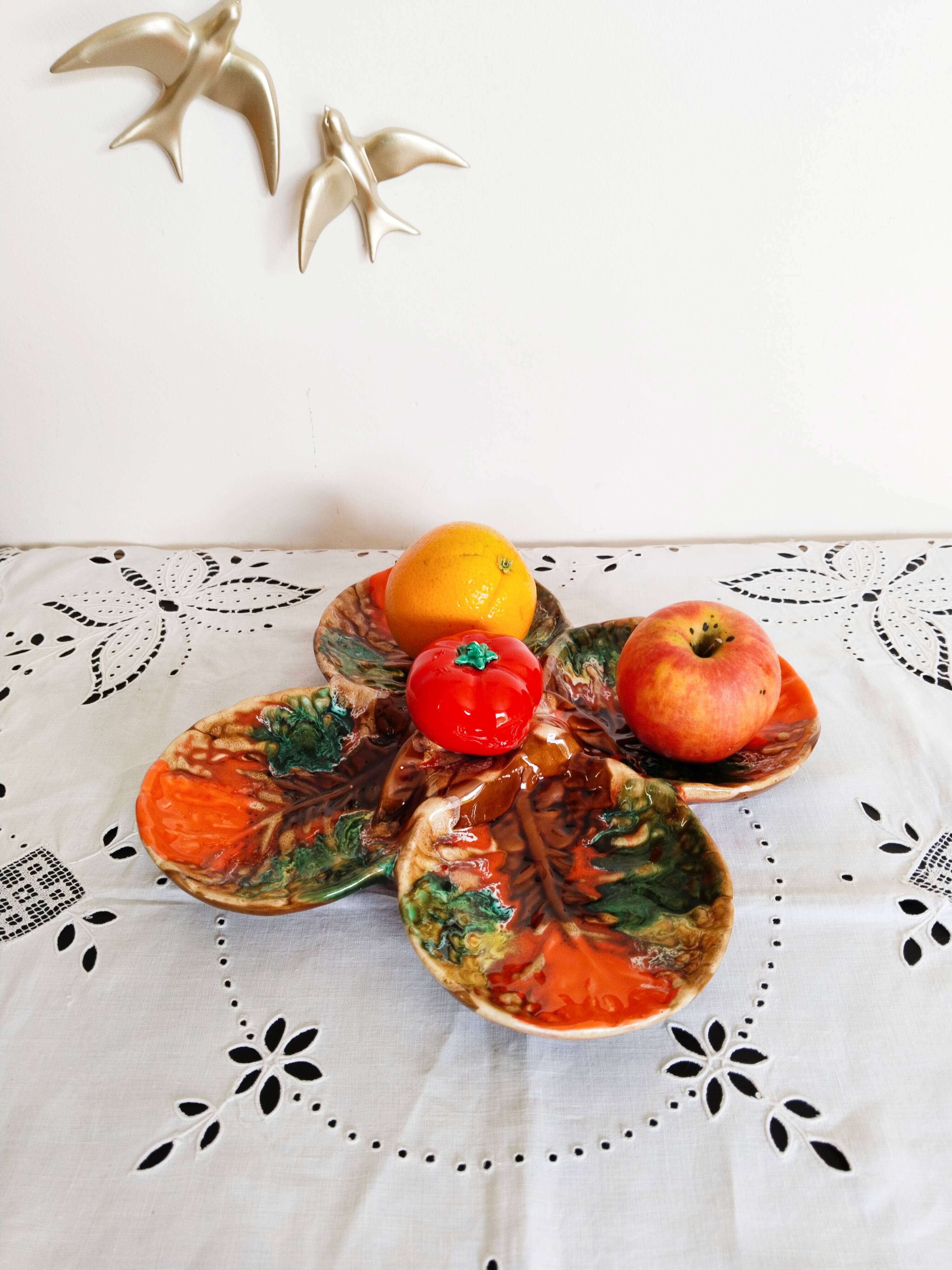 Aperitif and fruit serving dish, Vallauris