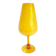 Large pedestal vase in yellow opaline