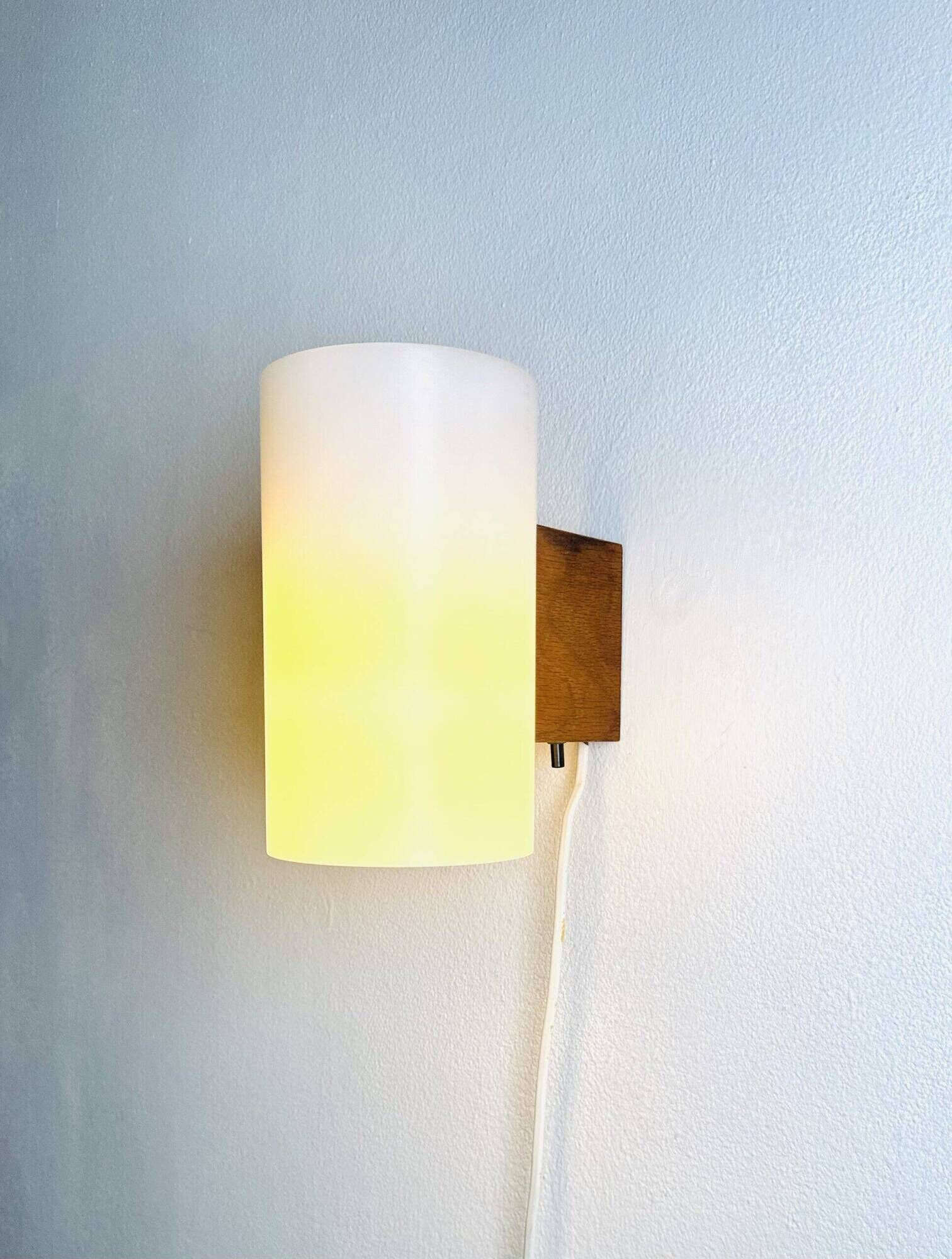 Cylindrical Wall Lamps By Uno & Östen Kristiansson For Luxus, Sweden 1960S