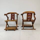 Fauteuils trônes asiatiques rares