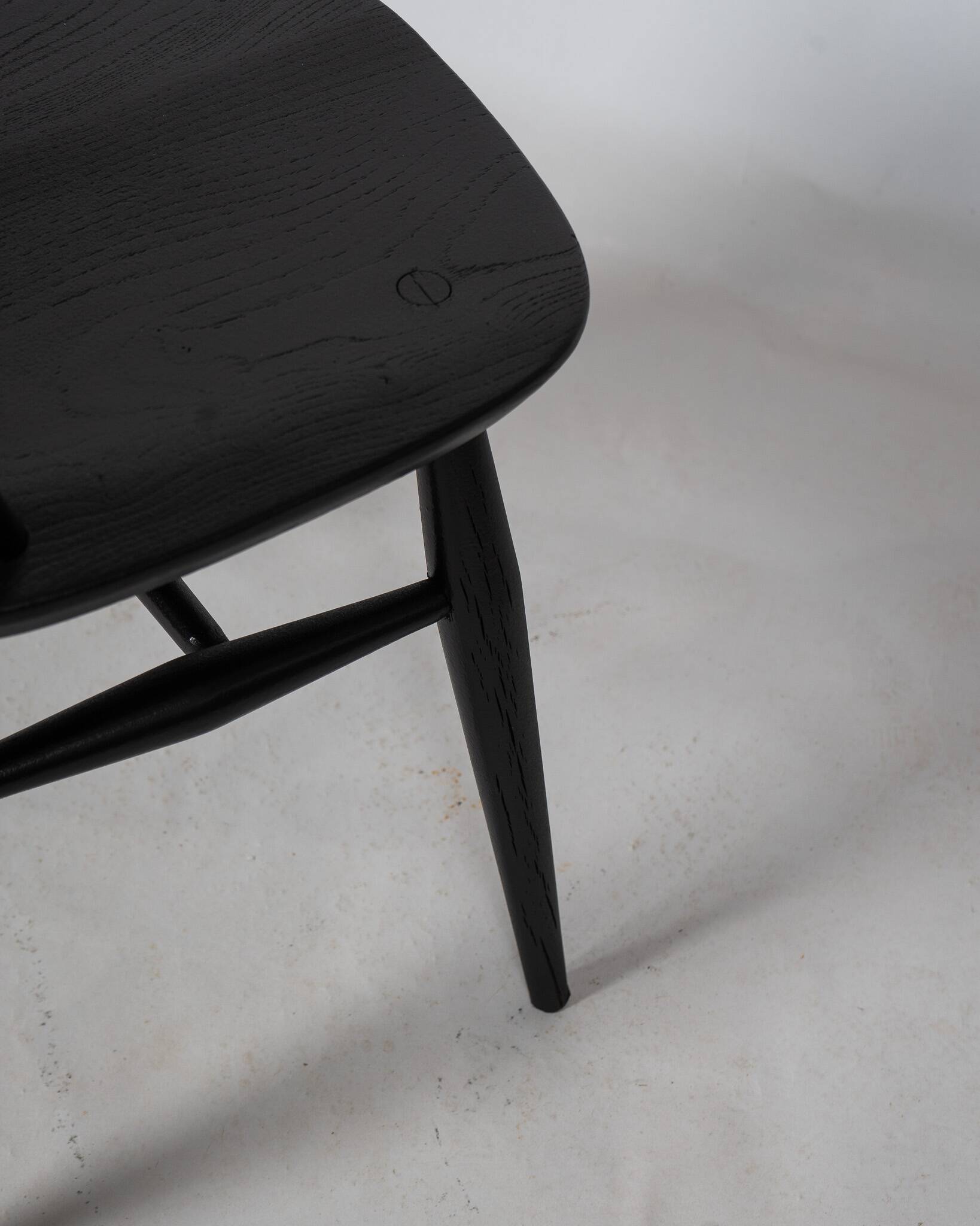 Black Quaker Chair by L. Ercolani for Ercol