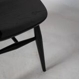 Black Quaker Chair by L. Ercolani for Ercol