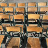 Set of 25 old Mullca school chairs model 510.