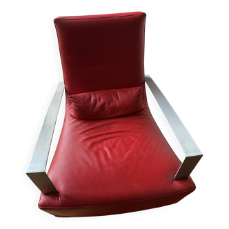Fauteuil cuir Ligneroset modèle Nico