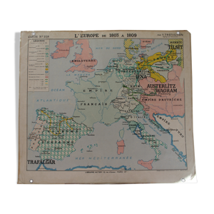 Carte scolaire ancienne N°229